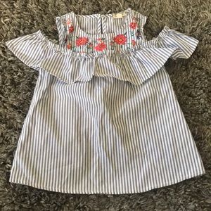Flower Stripped Blouse